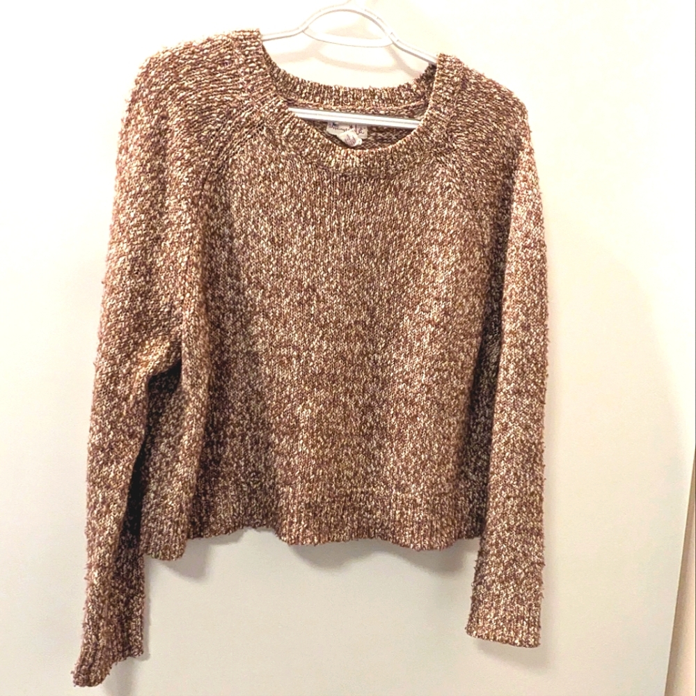 Shrinking Violet cropped cotton blend sweater